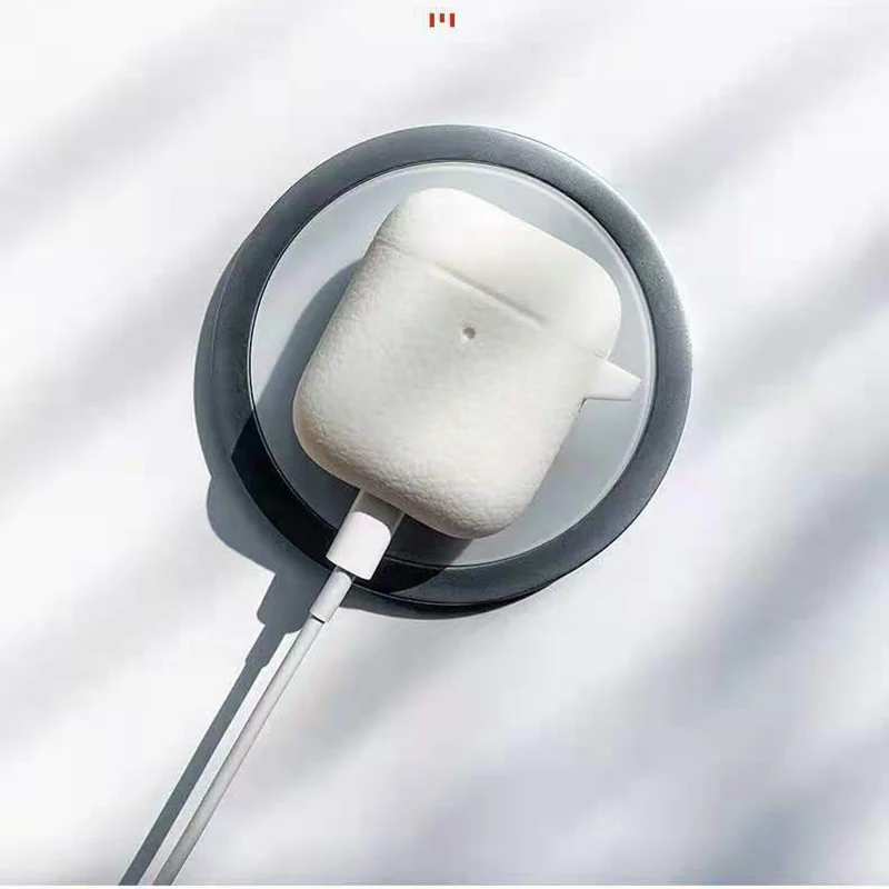 

Soft Cover For Airpods Case Silicone Cover For Apple AirPods 2 Protective Case Wireless Earphone Accessories With Keychain