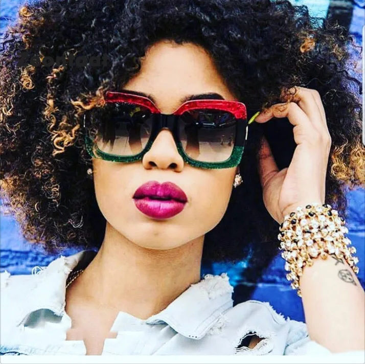 

Vintage Oversized Square Sunglasses Women Brand Designer Retro Sunglass Rectangle Sun Glasses Female Party Eyewears