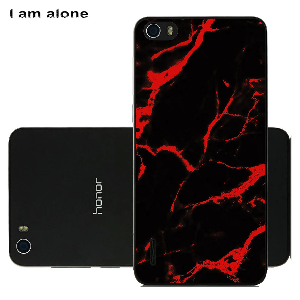 phone bags cases for huawei honor 6 6 plus 6a 6c 6c pro 6x case cover fashion marble inkjet painted shell bag free global shipping