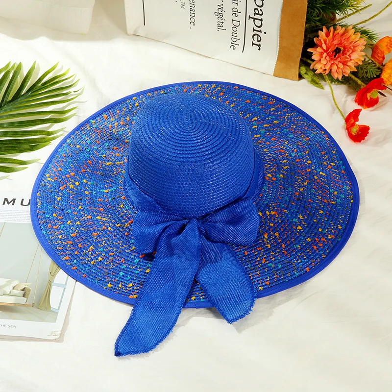 

Large Brim Straw Hat with High Efficiency and Heat Insulation UPF50+ Breathable Sunshade and Windproof Modification Face Is Smal