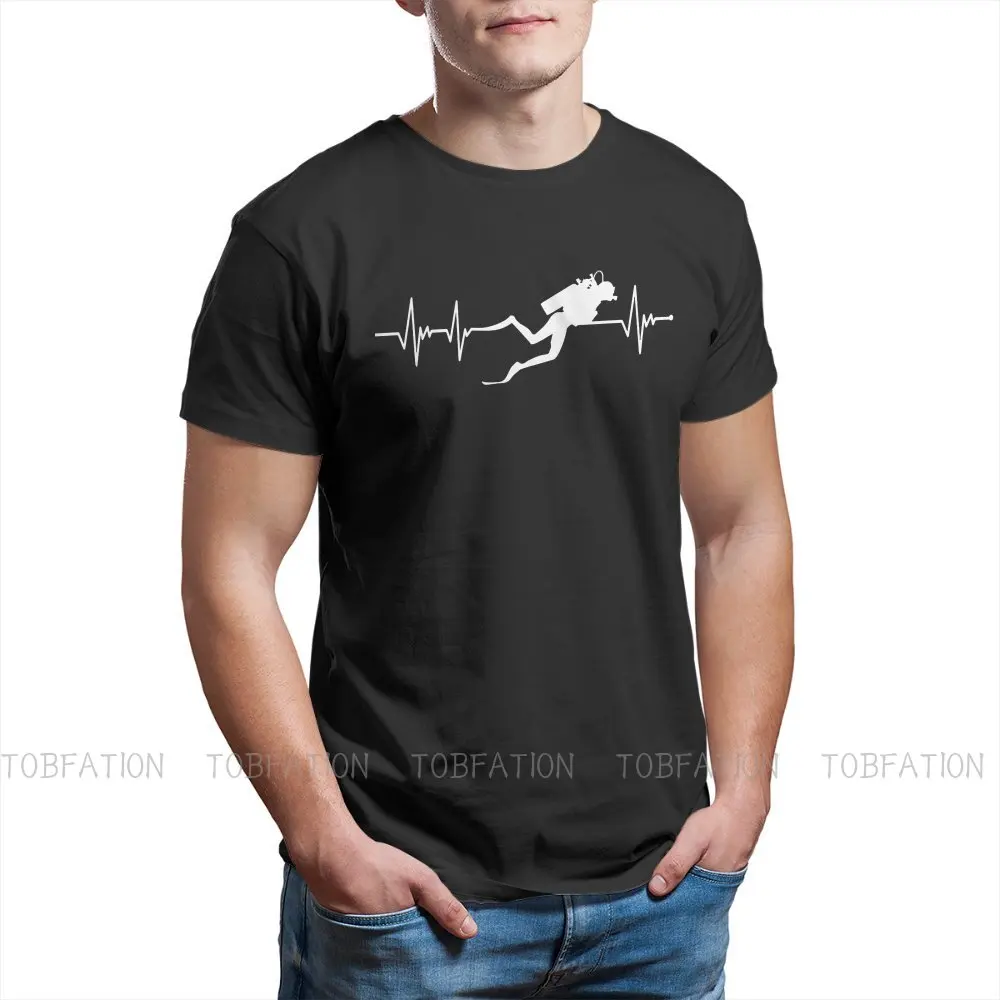 Hearbeat модные футболки для Акваланга дайвинга приключения спортивные интересные