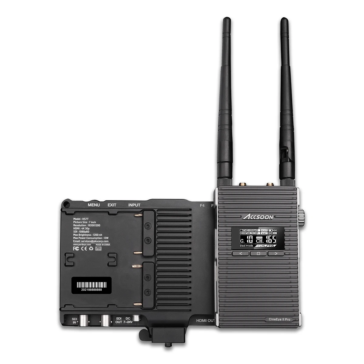 Монитор для камеры Portkeys HS7T II Metal Edition 4K 7 дюймов SDI HDMI 1920 1200nit высокая яркость
