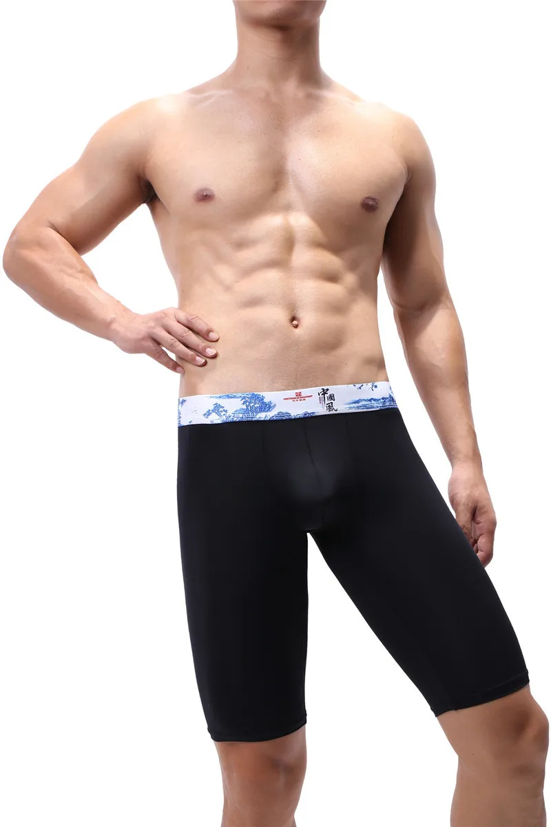 Сексуальное мужское нижнее белье трусы-боксеры с заниженной талией Мужские