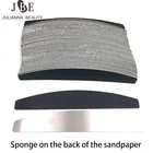 10050 шт. 100180 черные Профессиональные пилочки для ногтей съемные прокладки с металлической ручкой из нержавеющей стали утолщенная наждачная бумага EVA