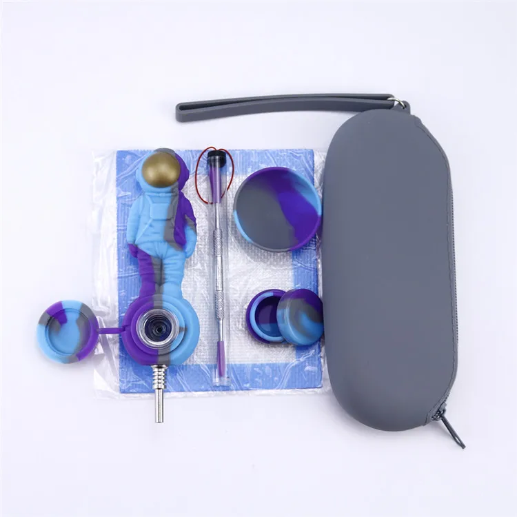 Набор трубок для табака Небьющийся силиконовый инструмент титановый ногтей в