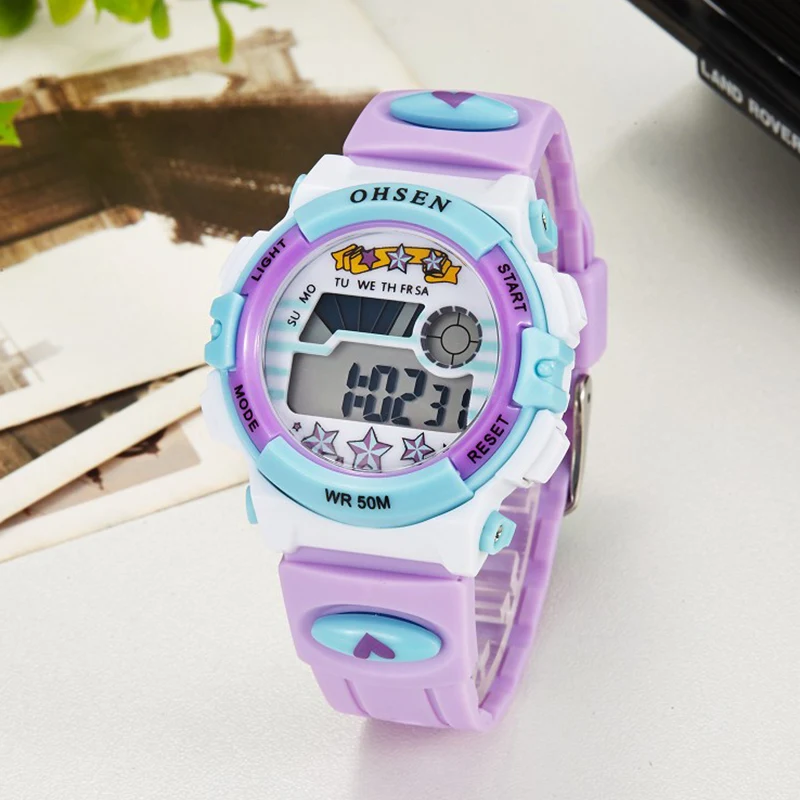 

Children's Wrist Watch Sports Waterproof Shock Boy Girl Electronic Clock LED Alarm Kids Watches Digital Wristwatch montre enfant
