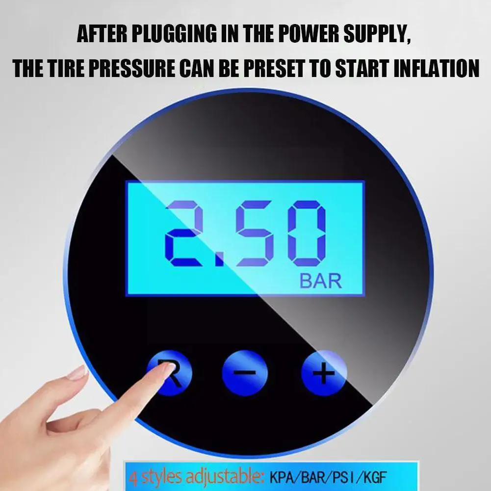 

Digital Tire Inflator DC 12 Volt Car Portable Air Compressor Bicycles Motorcycles Compressor Air Car Pump For Auto PSI 150 R4T4