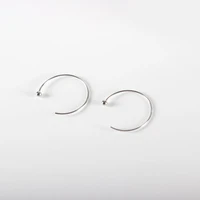 s925 sterling silver ultimate simple style bean beads earrings personalized stud earrings sterling silver