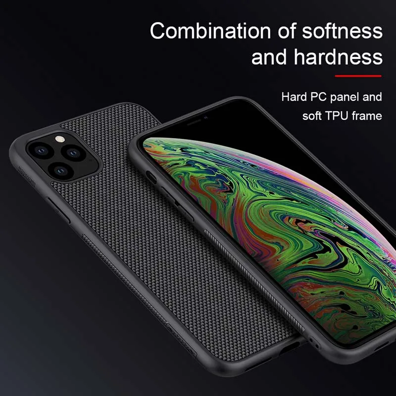 Для iPhone 11 Pro Max, чехол для телефона, Nillkin, нейлон, Жесткий ПК Пластиковый Чехол, матовая задняя крышка для iPhone 11 Pro, чехол, Fundas