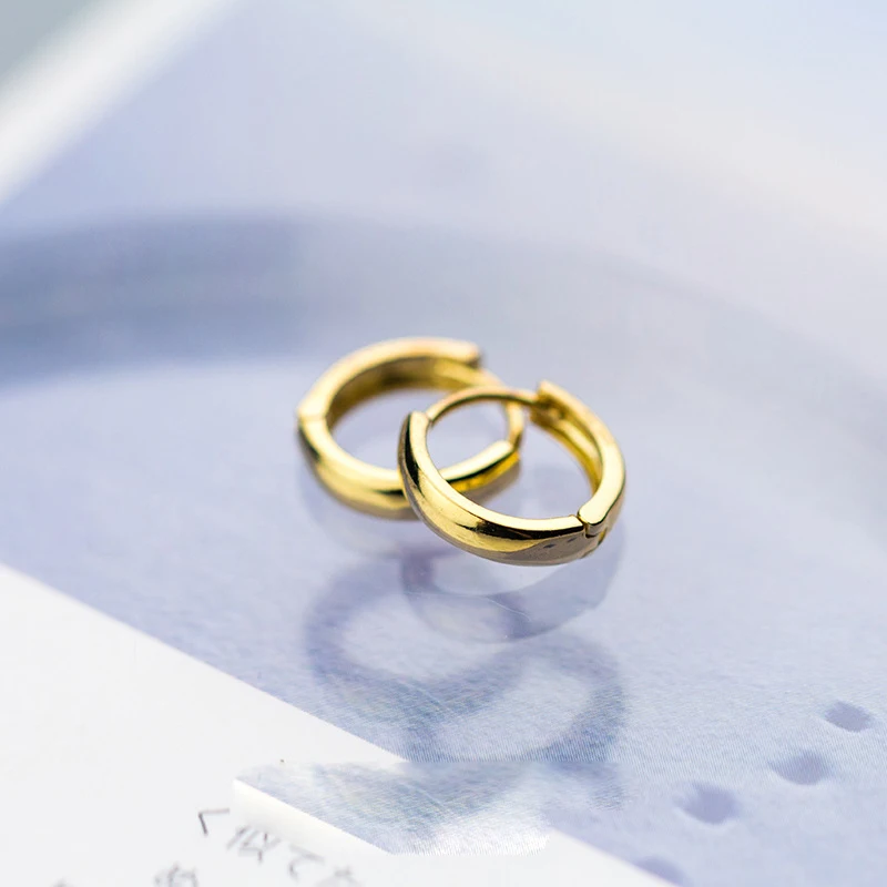 Женские серьги кольца из серебра 925 пробы 9 мм|Серьги-клипсы| |