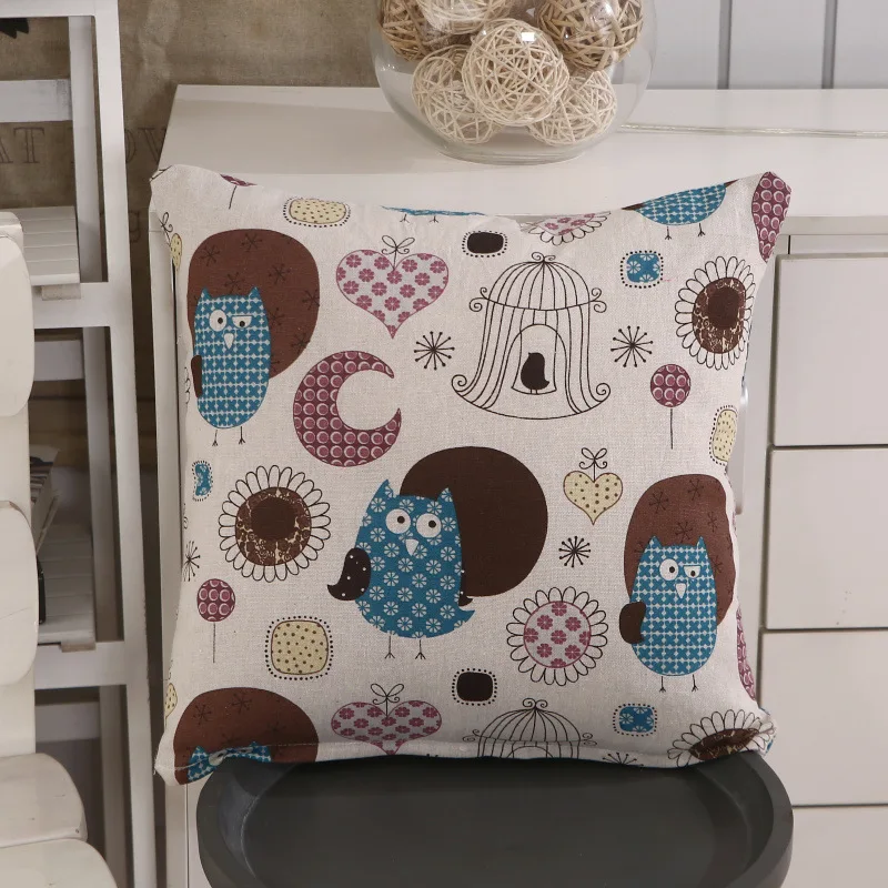 02 Льняной ткани наволочки для диванных подушек Чехлы 40х40/размером 45*45 см Дешевле Красочные Pliiowcas дома декоративные Kussenhoes Housse de Coussin Cojines - Цвет: 02