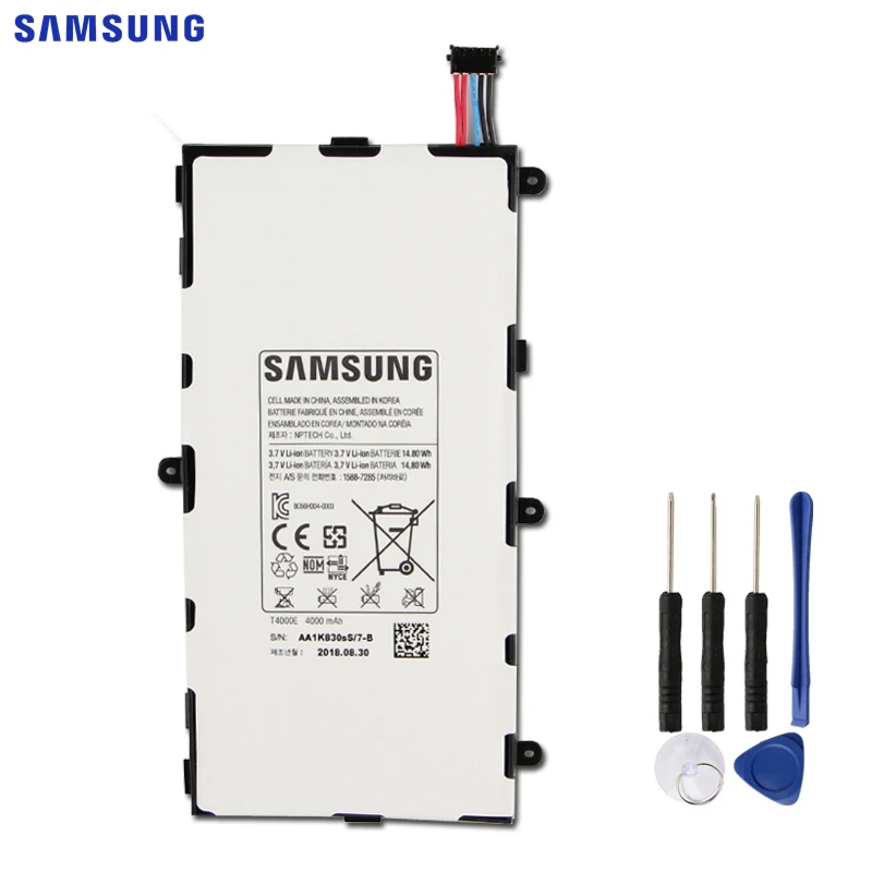 Samsung сменный аккумулятор T4000E для samsung GALAXY Tab3 7,0 T210 T211 T2105 T217a аутентичный Аккумулятор для планшета 4000 мАч