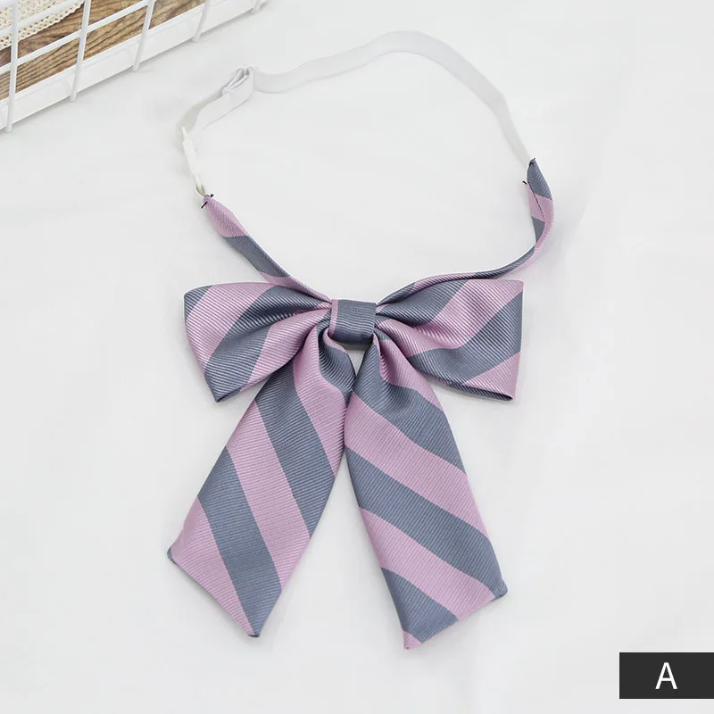 

New Student Striped Bowtie for Mens Casual Uniform Bow tie For Women Student Collar Bowknot Bow Ties Cravats Girls Bowties