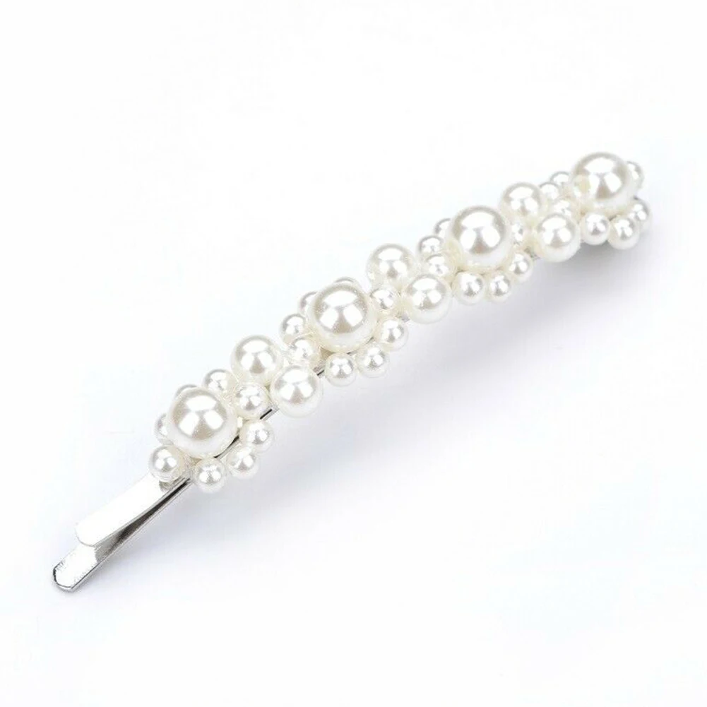 Изысканный мини горка Свадебные зажимы для волос искусственный жемчуг стиль