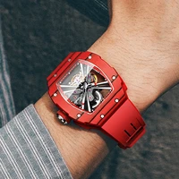 tourbillon luxury watch men designer brand famous haofa skeleton watch sapphire waterproof 21 gem bearing rubber strap luminous