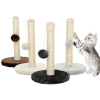 sisal rope cat scraper scratching post kitten pet jumping tower toy with ball cats sofa protector climbing tree scratcher tower