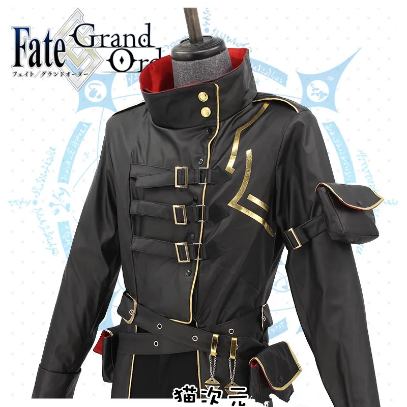Хит продаж костюм для косплея FGO Gilgamesh модный черный костюм-Униформа ветровка