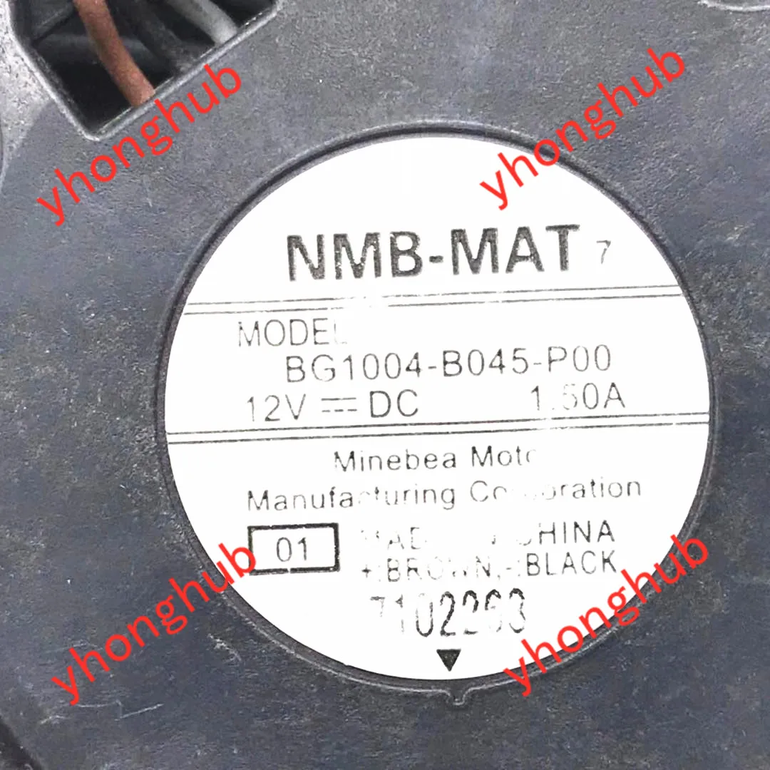 NMB MAT BG1004 B045 P00 01 DC 12V 1.50A Сервер вентилятор охлаждения|round fan|server fan80mm fan |