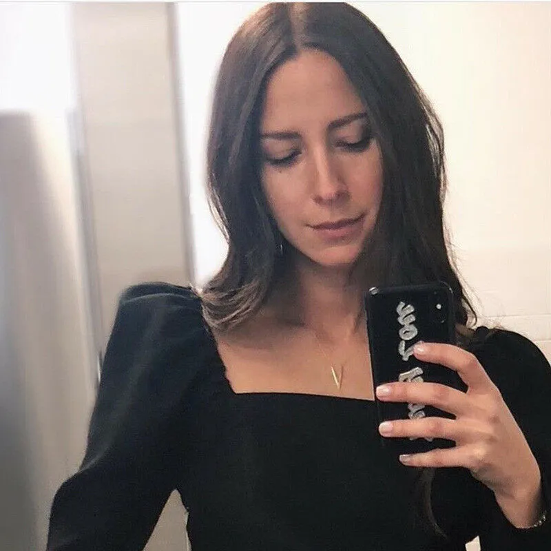 UK 2019 модные черные Для женщин рубашки для мальчиков рубашка с длинными рукавами