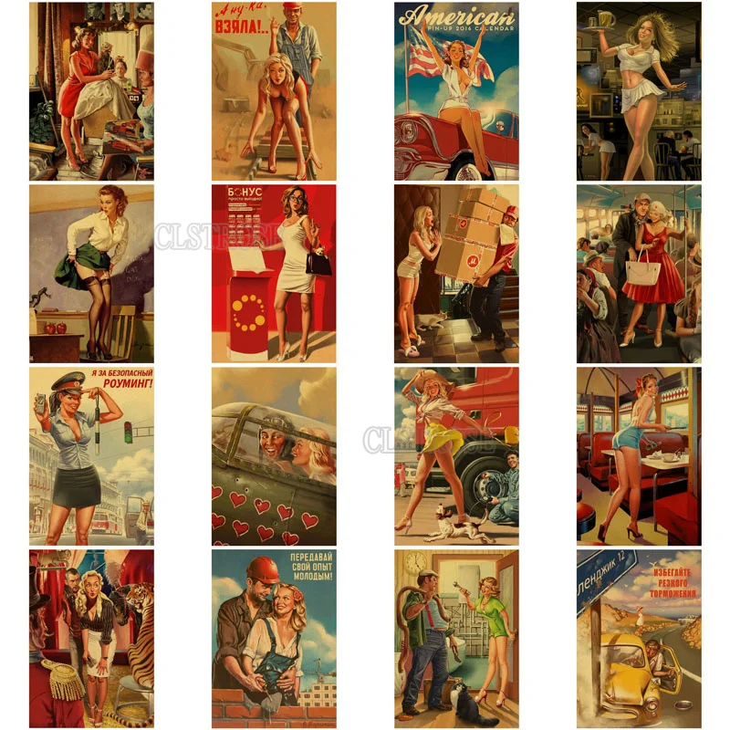 

Figure Accessories Diamond Painting Retro Flame-Red Lips Sexy Ladies Europe and America Wind Bedroom Wall Decorative Art