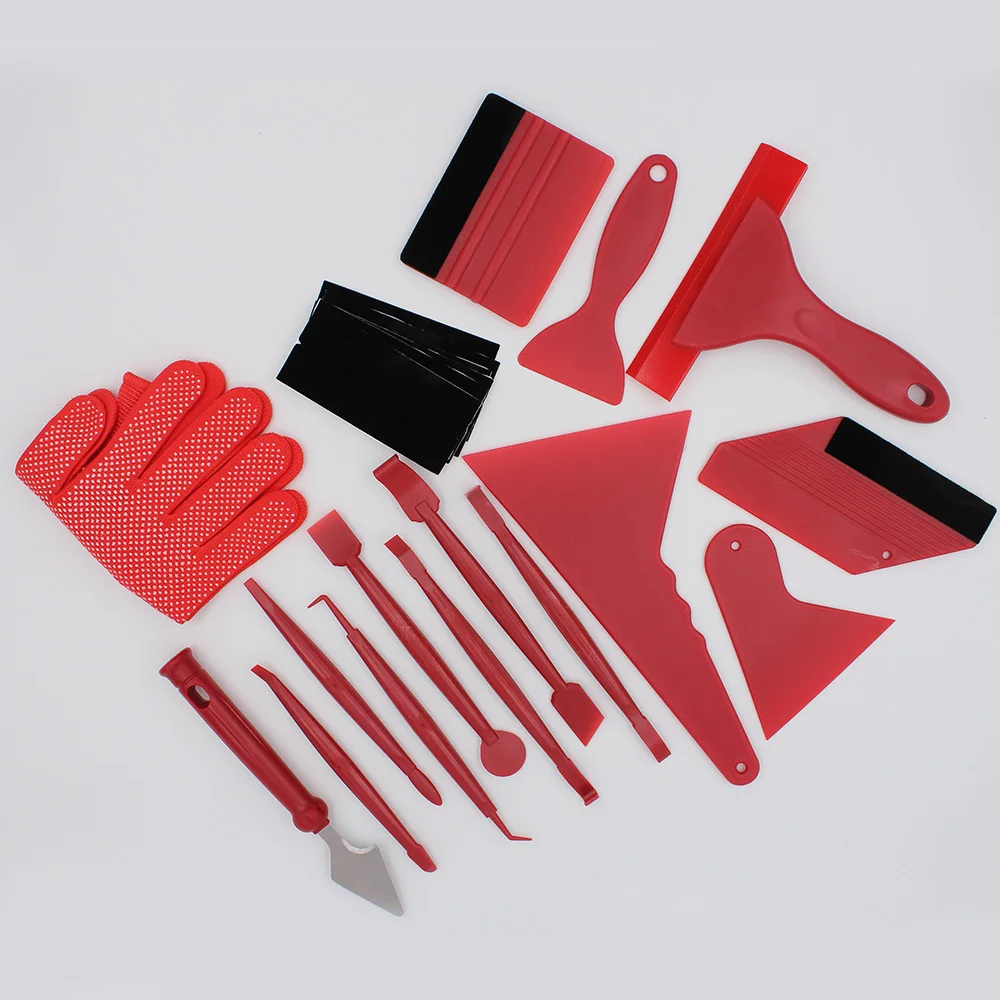 

2 color Vinyl Wrap Film Tools 21pcs/Set For Window Mirrors Vehicle Useful Hot