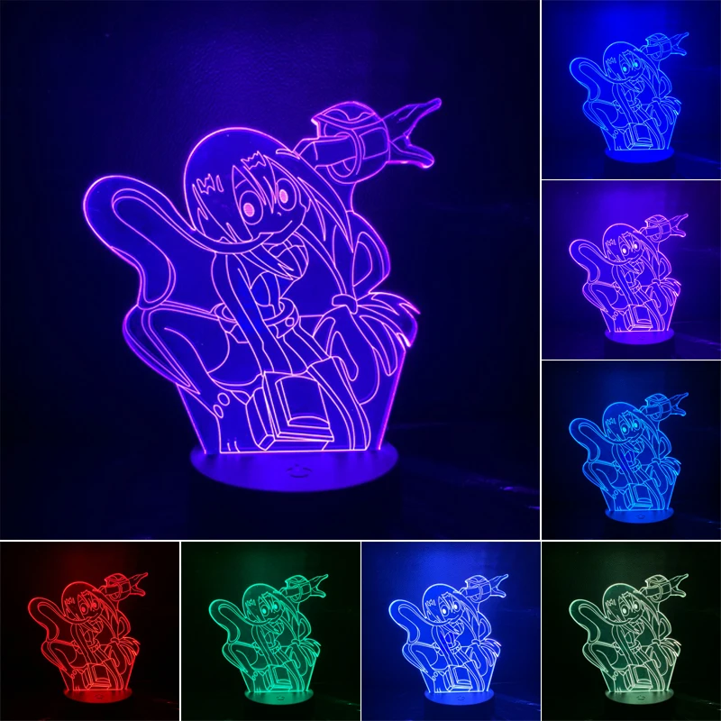 С героями из мультфильма Мой герой Deku 3D лампа Аниме Драконий жемчуг Рисунок 7 Цвет