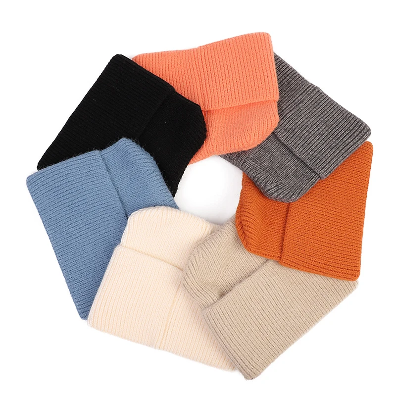 

Candy color cat ears knitted hat female high-grade acrylic thickened Korean version of the new woolen hat ear protection hat