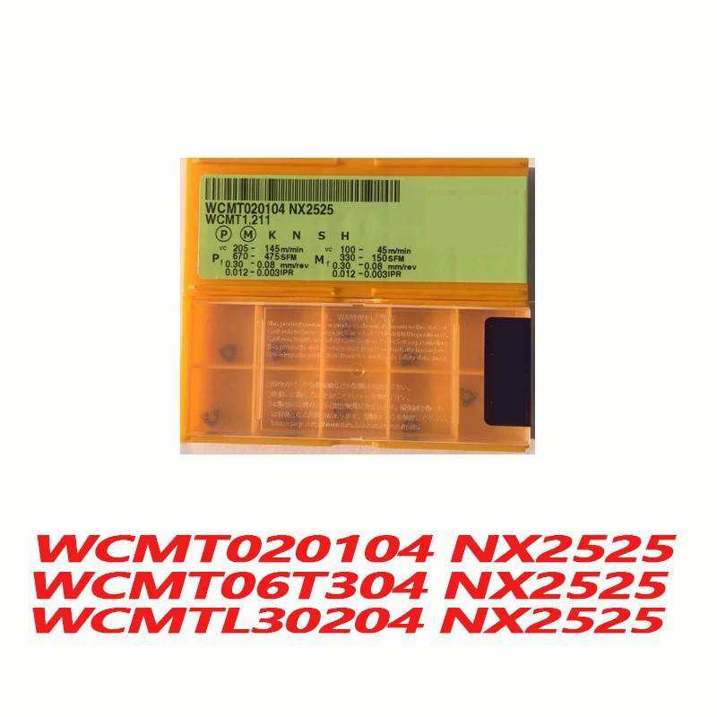 

100% Original WCMT WCMT020104 NX2525 WCMT06T304 WCMTL30204 10pcs CNC lathe Insertion Carbide Insert Imported From Japan Quality