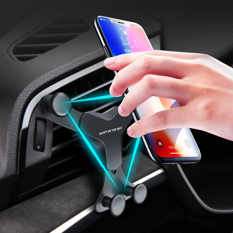 

Gravity Car Holder For Phone In Car Air Vent Mount Clip Cell Holder No Magnetic Mobile Phone Stand Support Smartphone Voiture