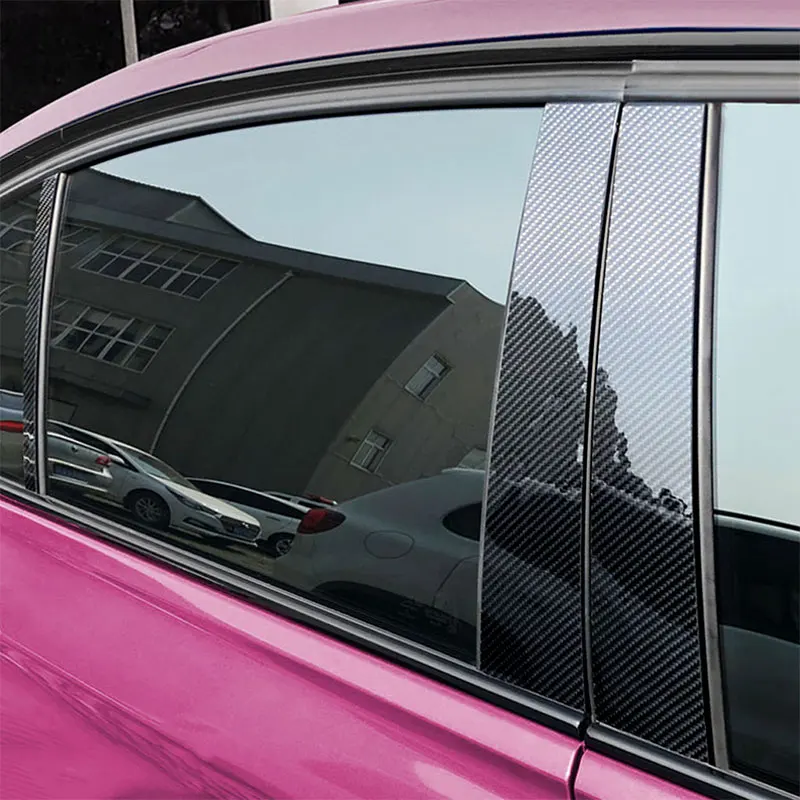 

Carbon Fiber Car Accessories Interior B Column Modification CarbonFiber Cover Trim Stickers For Merecedes-Benz C Class 2015-2018