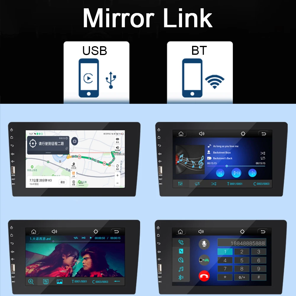 

MP5- Carplay, Android, IPS , , 12 , FM, 8