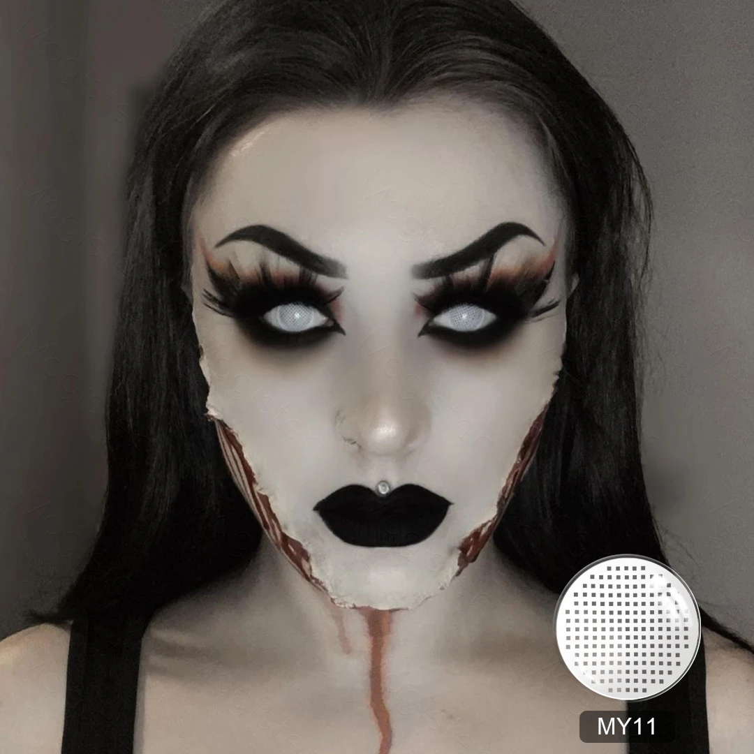 1 пара контактных линз для косплея аниме цветные линзы глаз Хэллоуин