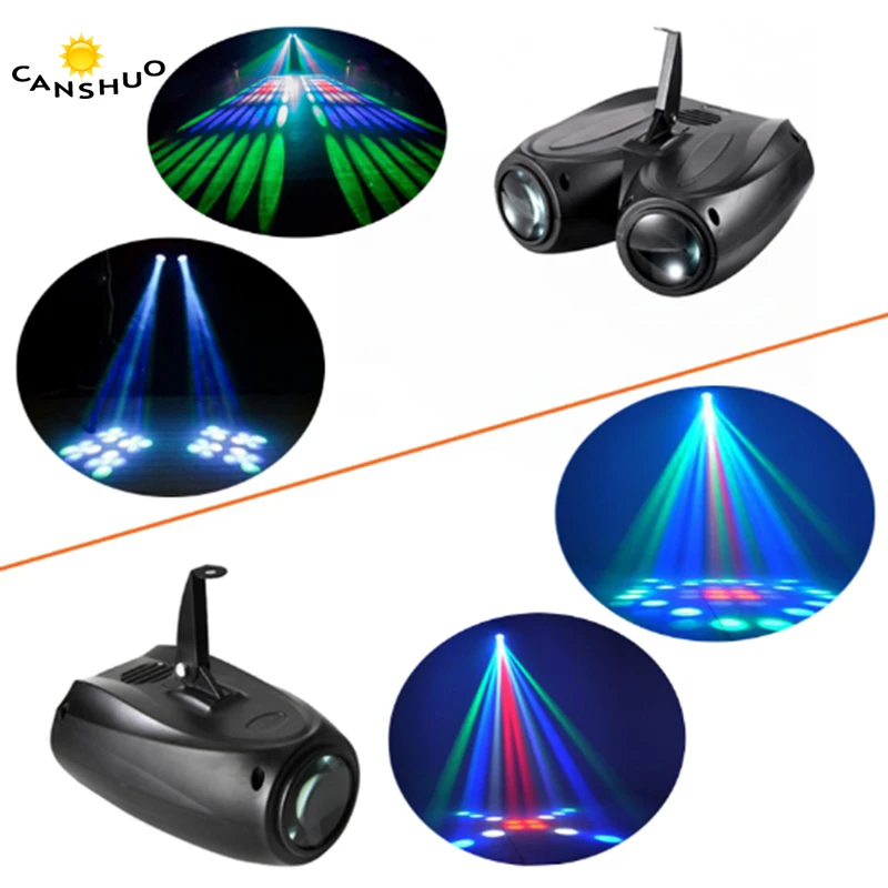 Музыкальный автоматический/активированный звуком 128 светодиодных огней двойной/одиночной головы воздушный корабль вспышка лазерного эффекта на сцене клуба, дискотеки, вечеринки диджея, бара, КТВ.