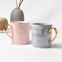 nordic style marbling gold handle ceramic mug breakfast cup water cup couples cups coffee cup