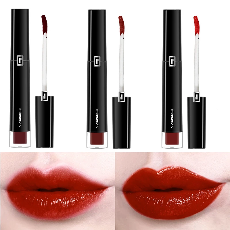 

Bright Liquid Lipstick Waterproof Red Lip Makeup Tattoo Long Lasting Lip Gloss Tint Lip gloss Tube Cosmetics Makeup