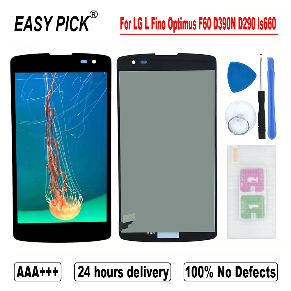 Для LG L Fino или рюкзак с изображением трансформеров оптимуса F60 D392 D390N D290 ls660 VS810 ЖК-дисплей Дисплей кодирующий преобразователь сенсорного экрана в сборе