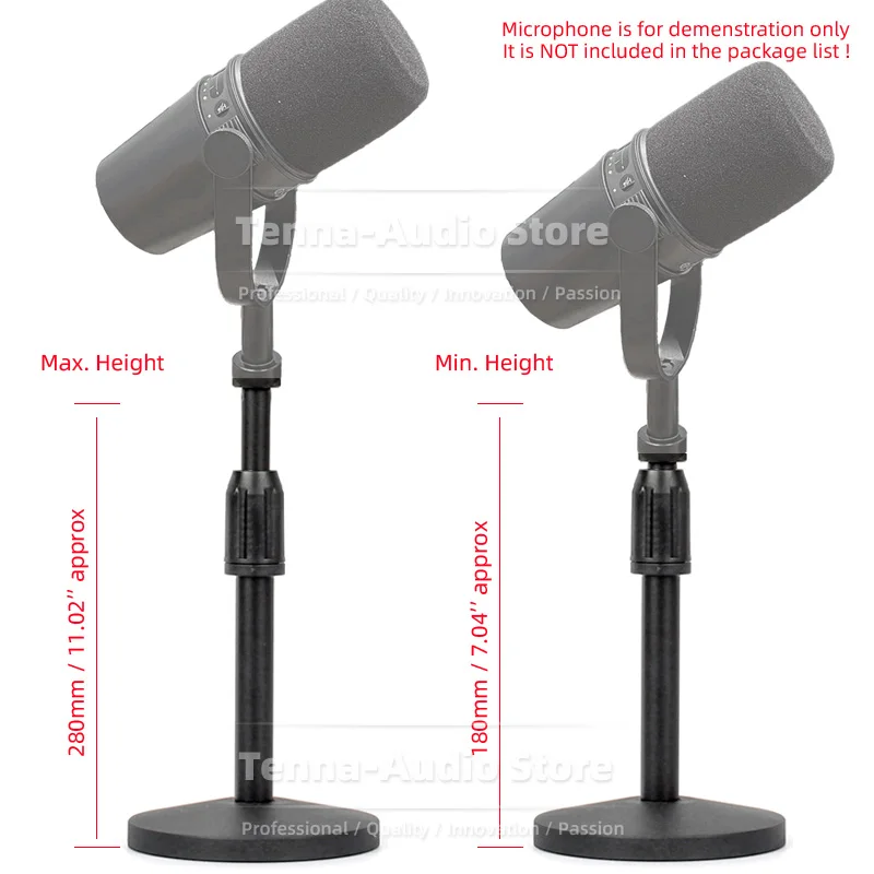 Выдвижная настольная подставка для микрофона SHURE MV7 MV 7 USB Настольный кронштейн с
