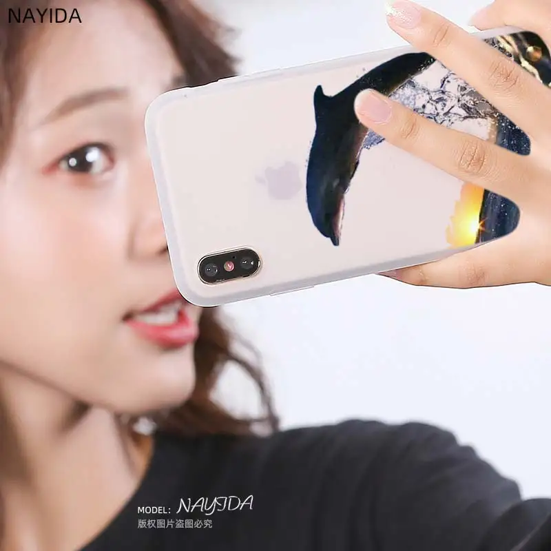 Чехол для Samsung Galaxy S21 S20 S7 Edge S8 S9 S10 Plus S11 Lite Ultra Ocean с изображением животных дельфинов