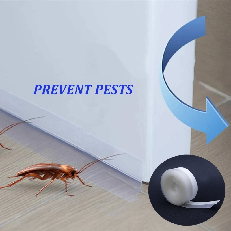 

New 5m Self-adhesive Sealing Strip Bar Waterproof Transparent Windproof Dust-proof Silicone Door Sealing Strip Silicone Rubber