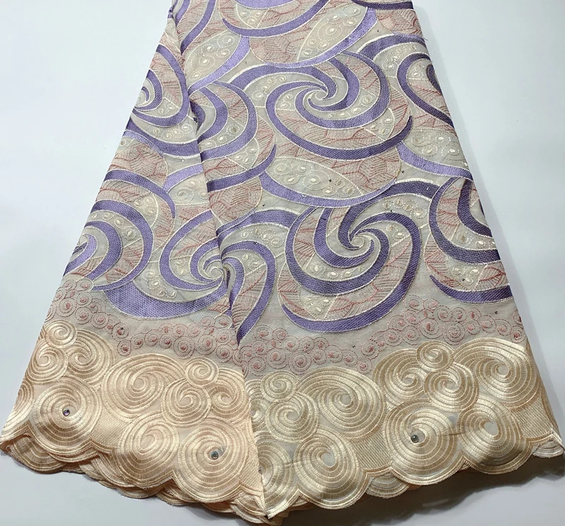 Швейцарская вуаль хлопковая кружевная ткань 2022 африканская швейцарская кружева