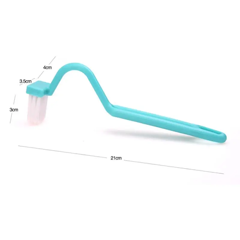 

2Pcs Toilet Cleaning Brush Portable Toilet Brush Corner Brush Bending Handle Scrubber Curved Bathroom Cleaning Accessories