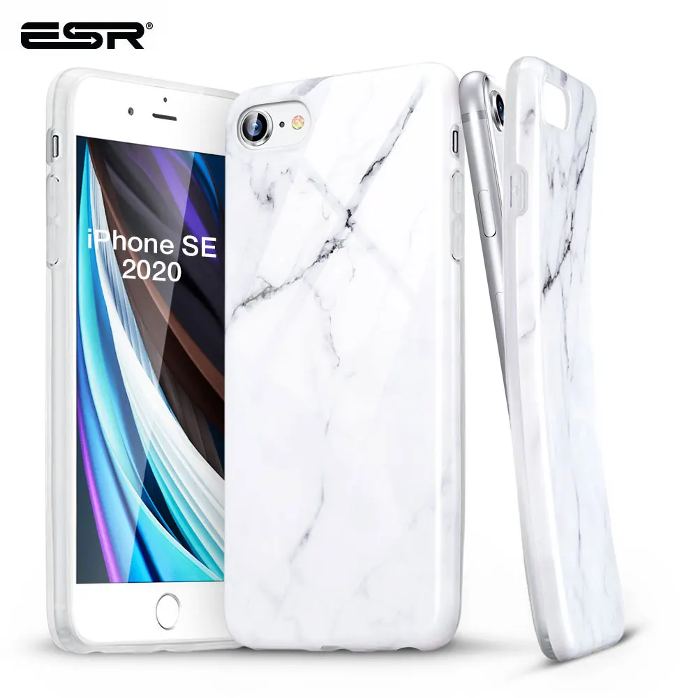Чехол ESR для iPhone SE 2020 X XS XR Max 11 Pro 8 7 чехол с мраморным рисунком 2-го поколения