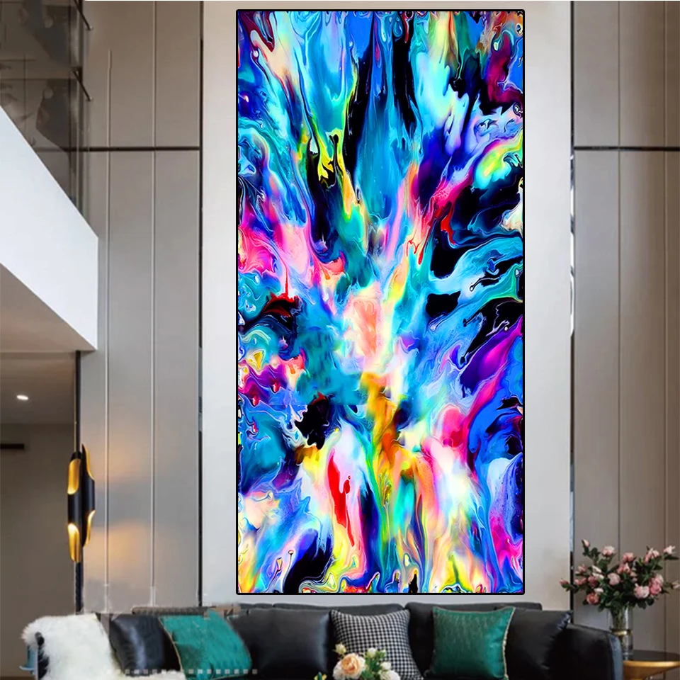 Алмазная живопись сделай сам с синими морскими волнами красивая абстрактная