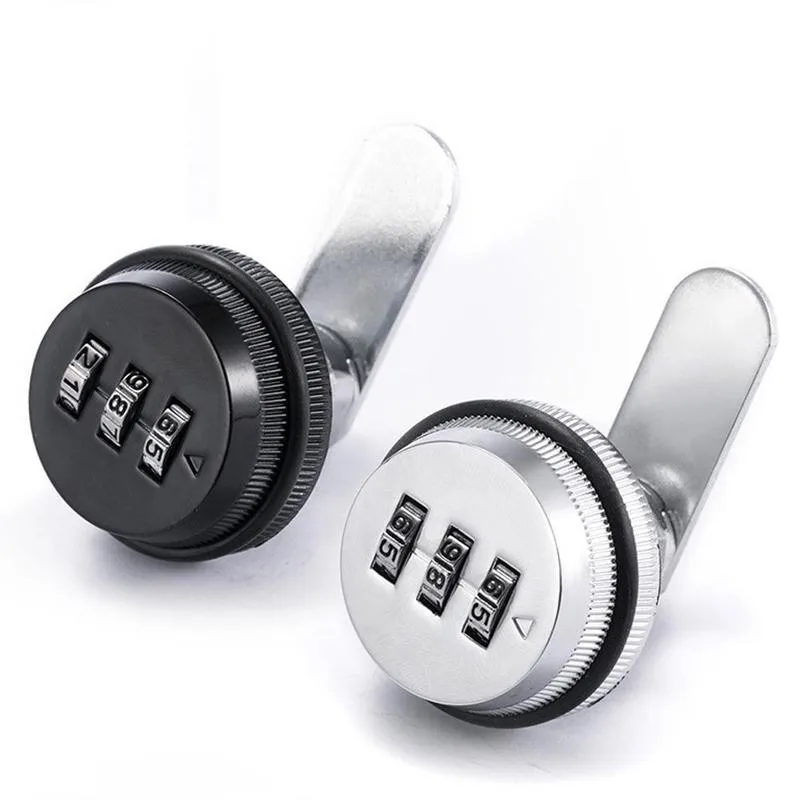 

3-digit Combination Mailbox Code Locks Rotary Tongue Cam Mechanical Lock Cylinder Home Cabinet Drawer Locker Security Hardware