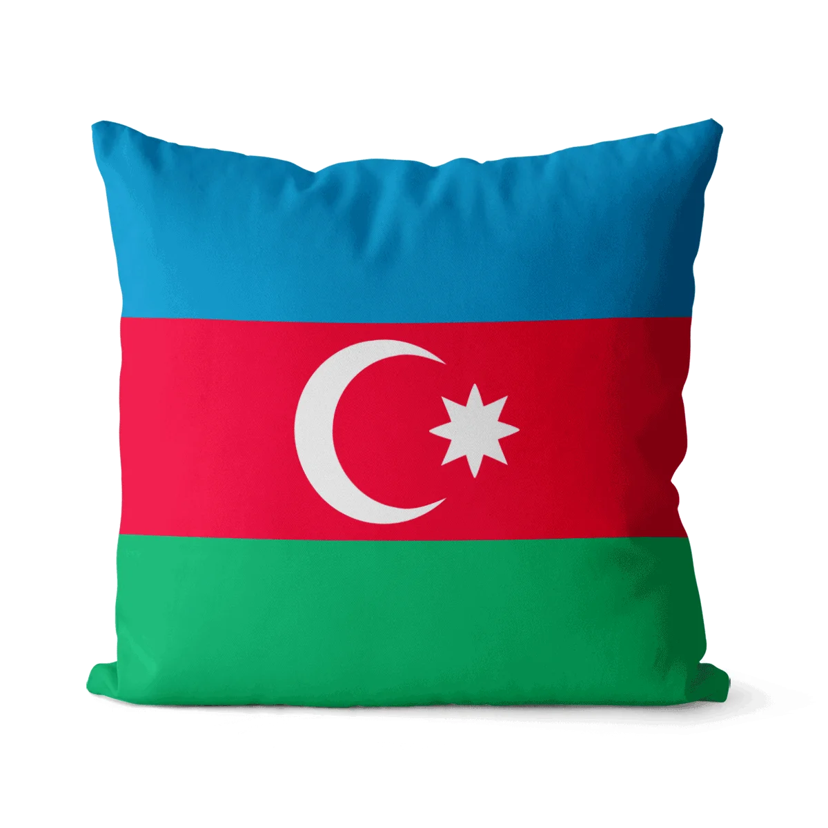 

Flag of Azerbaijan pattern square pillowcase pure cotton linen pillowcase party home decoration sofa cushion cover 45x45cm 40x40
