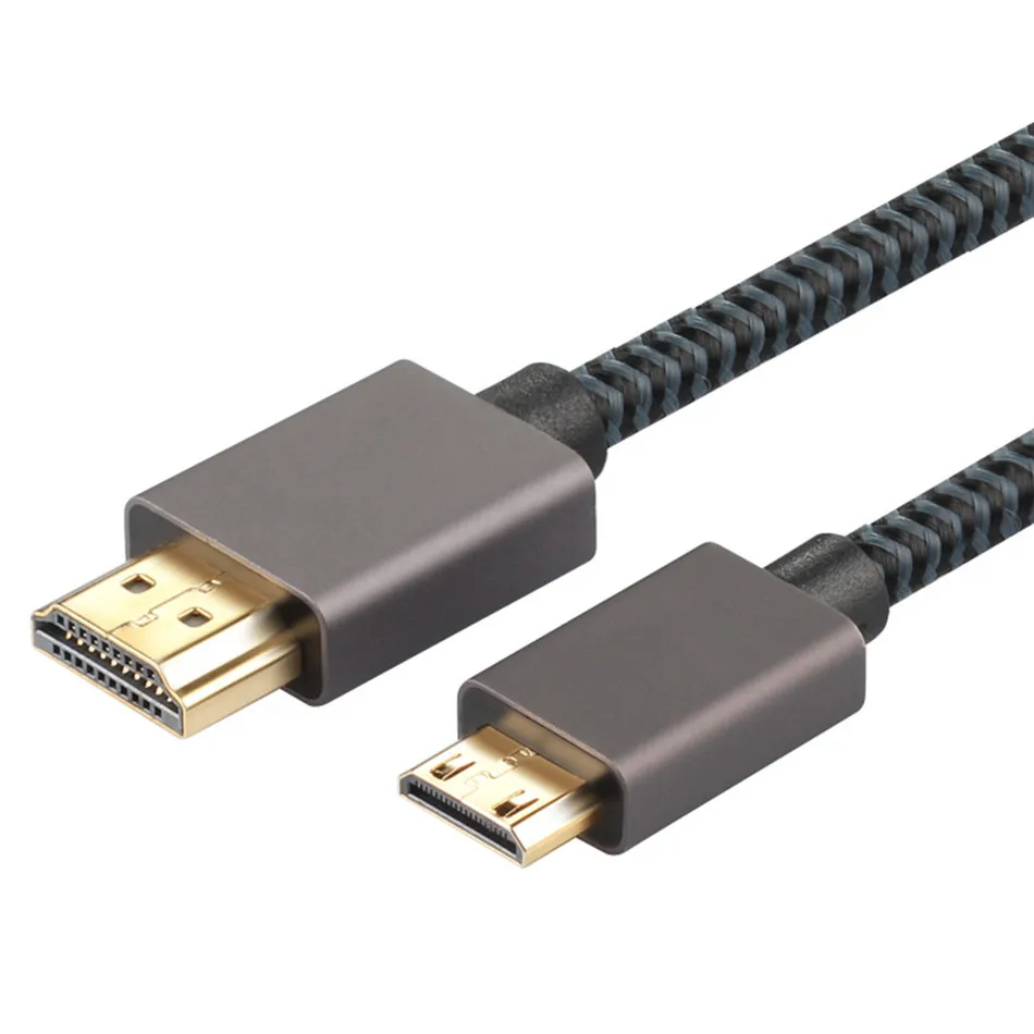 HDMI To MINI кабель 2 0 v 4K 60 Гц высокой Скорость позолоченный штекер для Камера Монитор