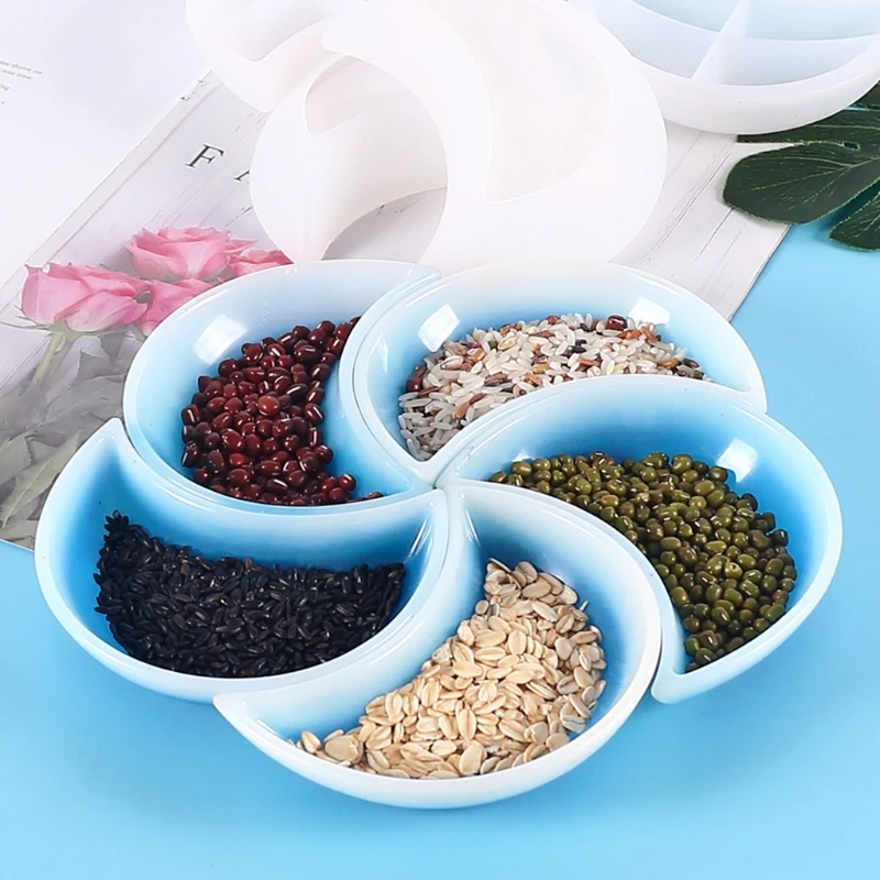 

Tray Resin Mold Moon Shaped Dish Silicone Mold Epoxy Resin Mold Suitable for Jewelry Storage Plate Home Decoration