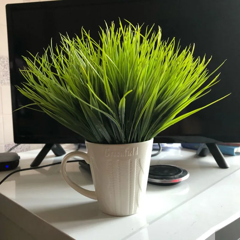 1 шт., искусственная трава, Осеннее свадебное украшение, Calla Iily, искусственные цветы, букеты для дома, Осеннее украшение, искусственный Pla