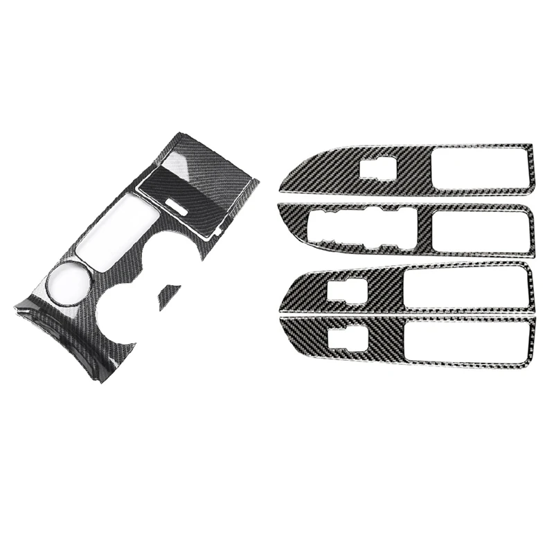 

Панель переключателя стекла для Ford Explorer 2013-2019 и автомобильная панель переключения передач из углеродного волокна