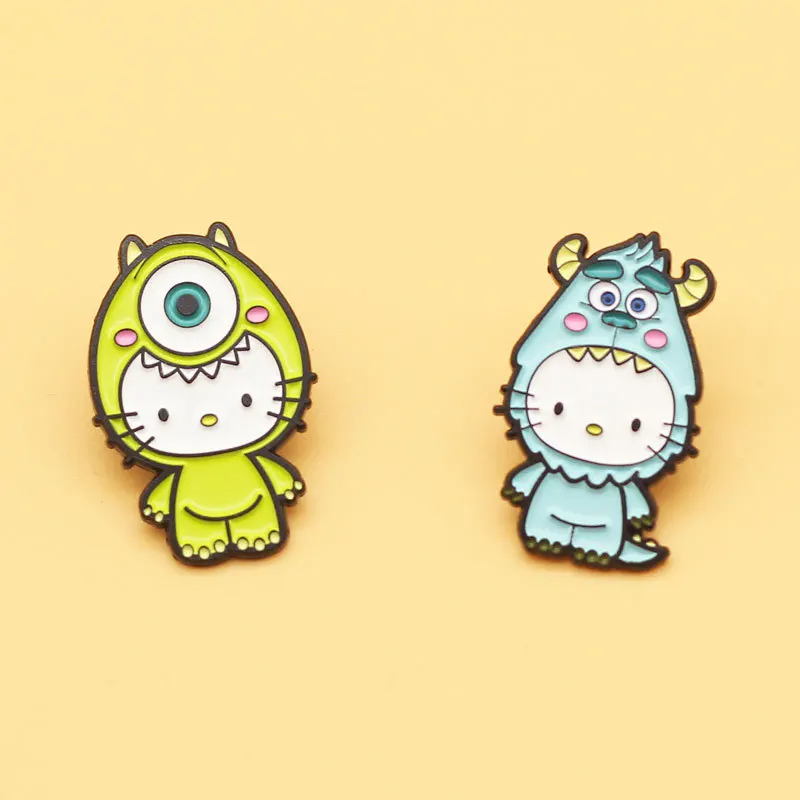 

Sullivan Mike Brooch DIY Stuff Bag Kawaii Metal Button Backpack Jewelry Gift Decoration Anime Cartoon Cosplay Adult Kid Gift